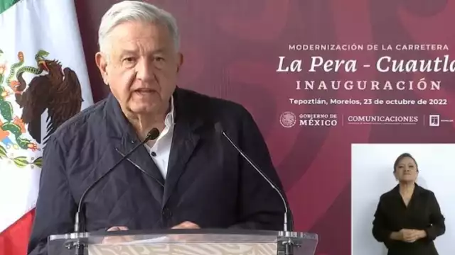 AMLO y Cuauhtémoc Blanco inauguran la carretera La Pera-Cuautla