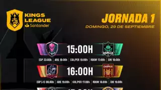 Listos los horarios para la J1