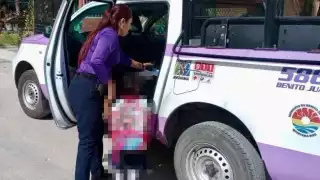 Rescatan a menor de sus padres en Cancún; era víctima de maltrato infantil