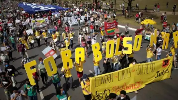Protestas en Brasil contra Jair Bolsonaro Protestas en Brasil contra Jair Bolsonaro