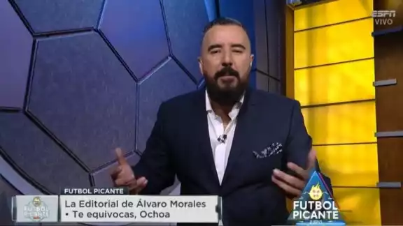 El periodista de ESPN, Álvaro Morales, fue claro en su editorial contra Ochoa El periodista de ESPN, Álvaro Morales, fue claro en su editorial contra Ochoa