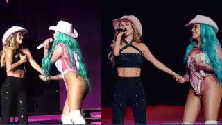 La Bichota y la ex RBD cantaron 'Sálvame'