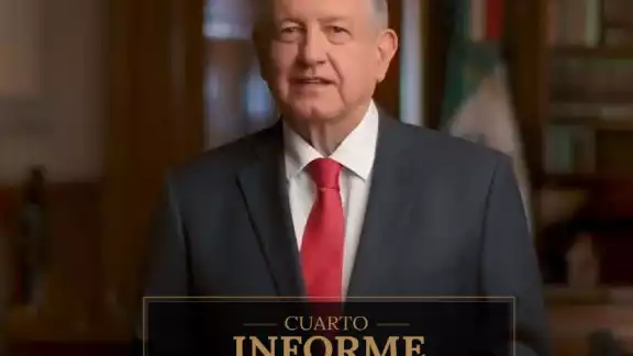 Poco después de las 5pm, AMLO comenzó su Cuarto Informe de Gobierno entre aplausos de los asistentes.
Poco después de las 5pm, AMLO comenzó su Cuarto Informe de Gobierno entre aplausos de los asistentes.