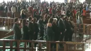 Amanda Miguel compartió un mensaje al finalizar la misa. Foto: Captura de pantalla