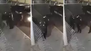 Policías agreden a detenido en Zinacantepec, Estado de México