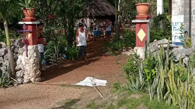 Una familia encontró un cráneo y una serpiente envueltos en una manta en la puerta de su casa