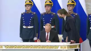 Vladimir Putin realizó tratados con los que Rusia se anexiona zonas ocupadas de Ucrania
