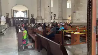 Catedral de Mérida registra baja asistencia de feligreses en este Martes Santo: VIDEO