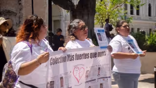 “¿Dónde están nuestros hijos?”: Con fotos en las manos y dolor en el alma, madres buscadoras marchan en Mérida