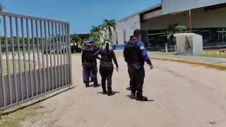 Pánico en Dzitbalché: Amenaza de moto bomba moviliza a policías en una maquiladora