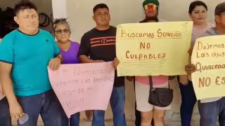 Empleados de Bécal protestan por retraso en sus quincenas