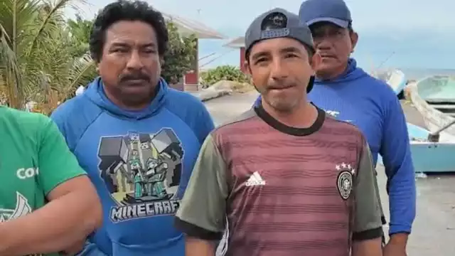 Pescadores de Lerma acusan a funcionarios de Conapesca de favorecer a depredadores marinos.