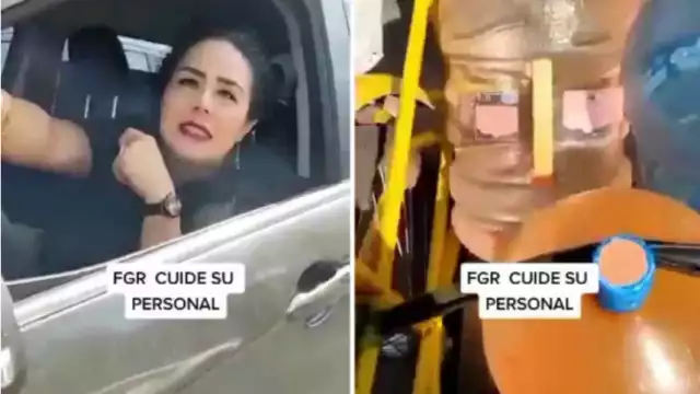 Una empleada de la Fiscalía General de la República se hizo viral por intimidad y evadir su responsabilidad tras un choque con un triciclo