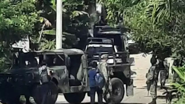 Un convoy de la Sedena recorrió la comunidad de Tihosuco y la Zona de los Chunes