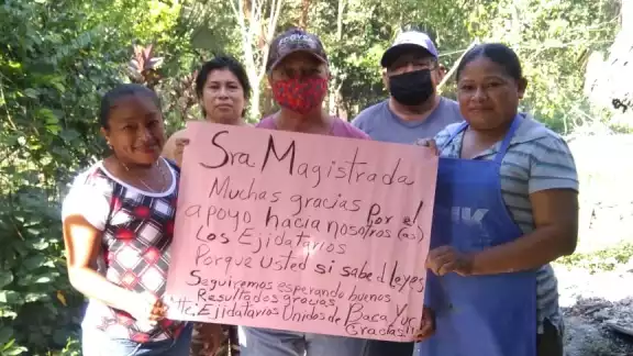 Ejidatarios difundieron la noticia por todo el municipio Ejidatarios difundieron la noticia por todo el municipio