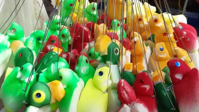 Don José dice que pese a que es una labor cansada, le gusta llevar la felicidad a los niños