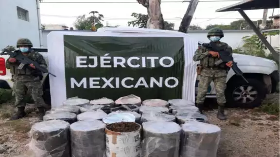 La camioneta de la SESA que iba cargada con marihuana fue asegurada en un poblado del municipio de Othón P. Blanco La camioneta de la SESA que iba cargada con marihuana fue asegurada en un poblado del municipio de Othón P. Blanco