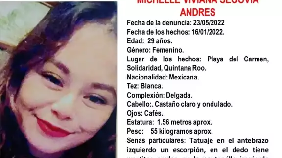 La joven de 29 años está desaparecida desde hace varios meses La joven de 29 años está desaparecida desde hace varios meses