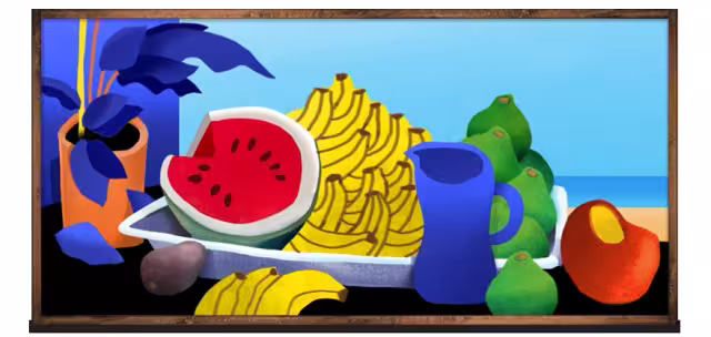 Esta es la pintura que eligió google. Foto: Especial