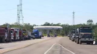 Las unidades pesadas se observan en la carretera