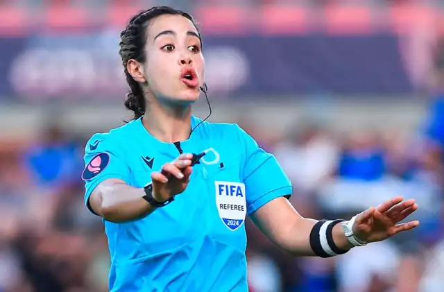 La arbitra mexicana Katia Itzel.
