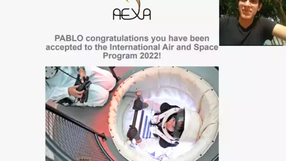 El joven yucateco busca acudir a un programa espacial El joven yucateco busca acudir a un programa espacial