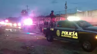 El traslado de los presuntos integrantes que salieron Fiscalía General del Estado (FGE), en Cancún, bajo el temor de un posible rescate