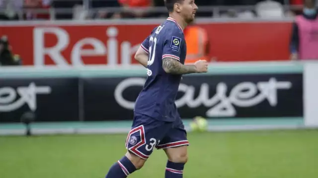 El astro argentino entró de cambio en el segundo tiempo del partido