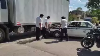 Paramédicos acudieron a brindar los servicios, pero el chófer no lo requirió