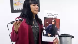 La diputada protestó en contra de Quadri