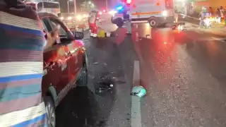 El cuerpo del fallecido quedó esparcido por toda la carpeta asfáltica