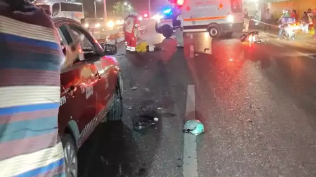 El cuerpo del fallecido quedó esparcido por toda la carpeta asfáltica