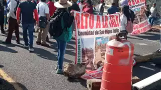 El bloqueo duró varias horas