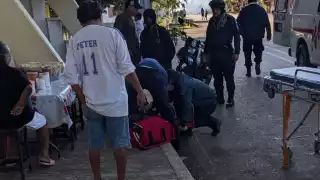 Hombre sufre caída y posible fractura en La Presumida; lo trasladan al hospital 