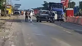 El accidente vehicular ocurrió en la Avenida Pintores de Playa del Carmen, donde policías acordonaron la zona del hecho