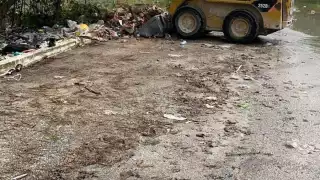 Desmantelan basurero clandestino en la colonia 'Las Casitas' en Mahahual