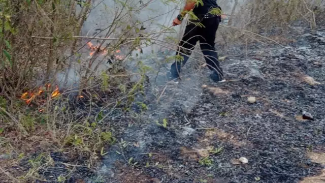 El incendio ocurrió cerca de una gasolinera de Buctzotz