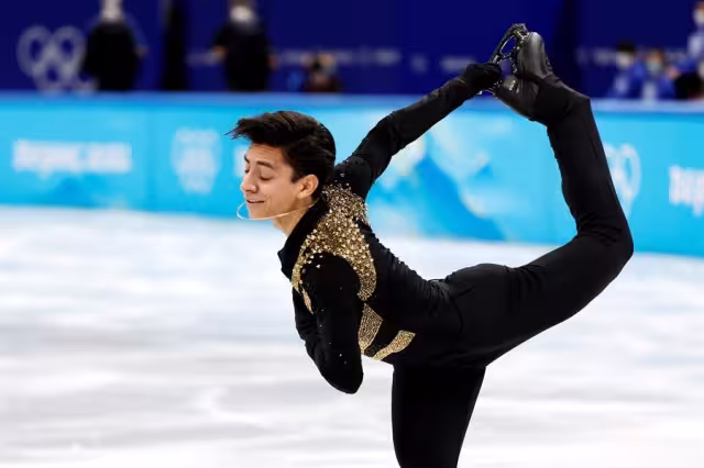 Donovan deleito durante su participación en la pista de hielo en Beijing 2022. Foto: EFE