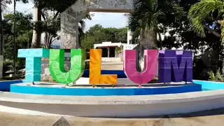 El mensaje con amenazas fue retirado del mercado de Tulum, tras el reporte de su hallazgo