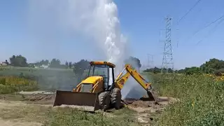 La fuga de gas se dio en el municipio de Acolman, Estado de México. Las autoridades trabajan para controlar el percance