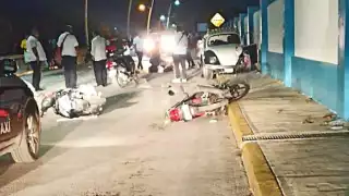 La zona fue acordonada por elementos de la Policía