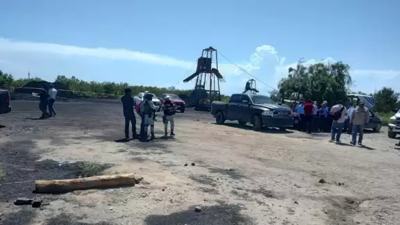La mina colapsó con trabajadores al interior. Foto: Cortesía