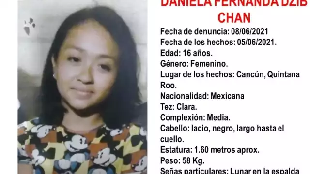 La FGE pide a la ciudadanía comunicarse al número 998 8817150 ext. 2130 en caso de contar con alguna pista de su paradero