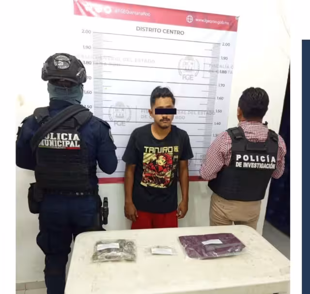 El detenido fue identificado como Erick Eduardo “N”, originario de Chiapas