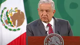 AMLO, durante su conferencia de prensa
