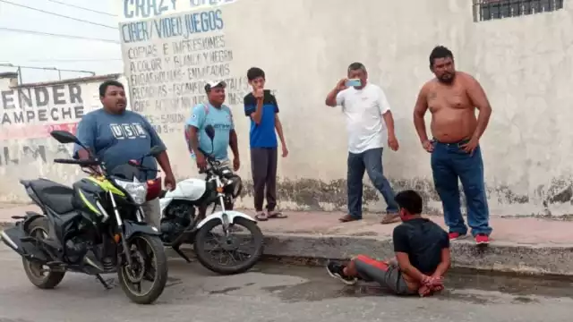 Los vecinos intercedieron para detener al hombre en Campeche