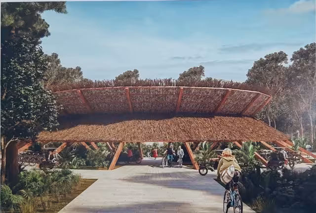 La Comisaría Ejidal de Nuevo Xcan alberga la maqueta de la estación del Tren Maya que se construirá en la zona