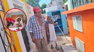 “Ya no hay tiempo para todo”: inicia la limpieza de huesos, rezos y altares en Pomuch rumbo al Día de Muertos