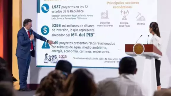 El secretario de Economía, Marcelo Ebrard Casaubón, anunció el lanzamiento del 'Portafolio para la Prosperidad Compartida'