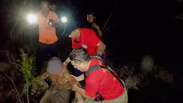 Tras su rescate, el hombre presentaba signos de hipotermia